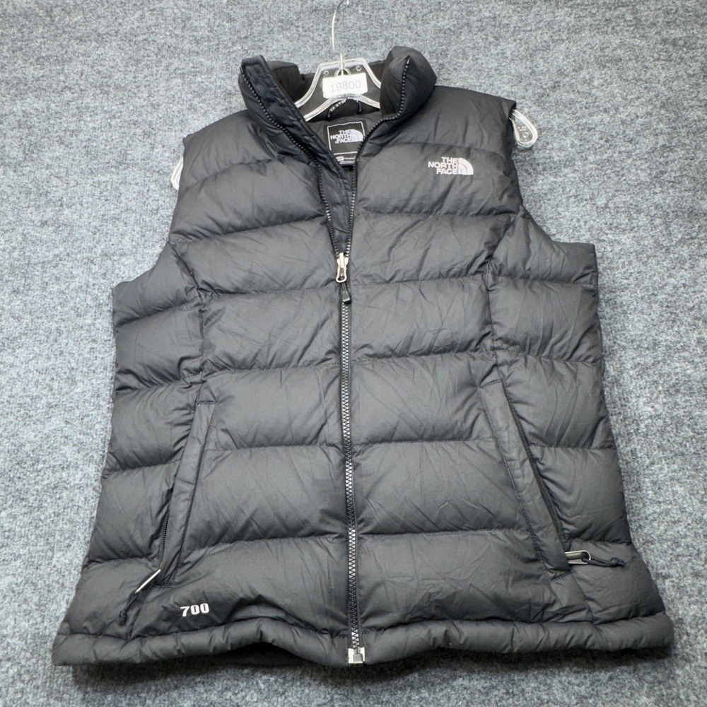 The North Face 700 Puffer Vest Womens Medium Black Down Nuptse Insulated Winter